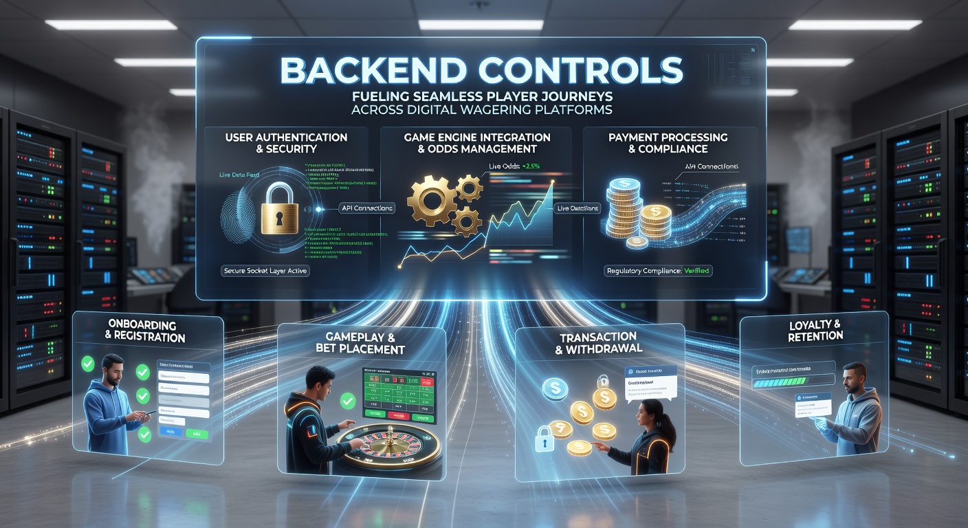 Backend server infrastructure supporting continuous player experiences in online wagering environments