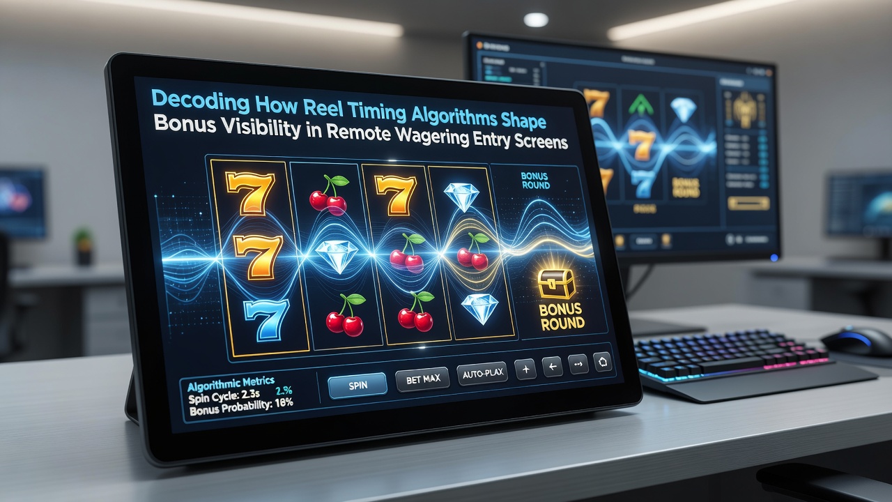 Backend dashboard illustrating reel timing parameters and bonus visibility controls in a digital wagering system