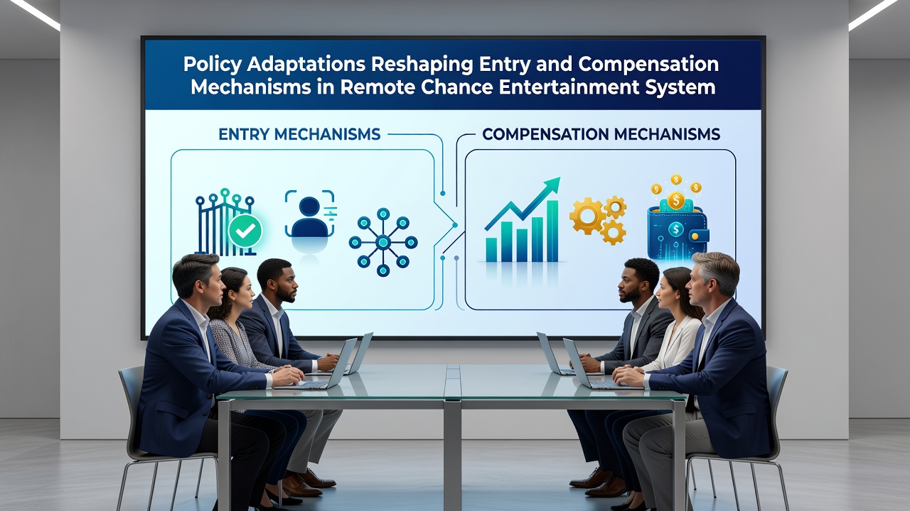 Flow diagram showing verification steps connected to reward distribution in online chance entertainment networks