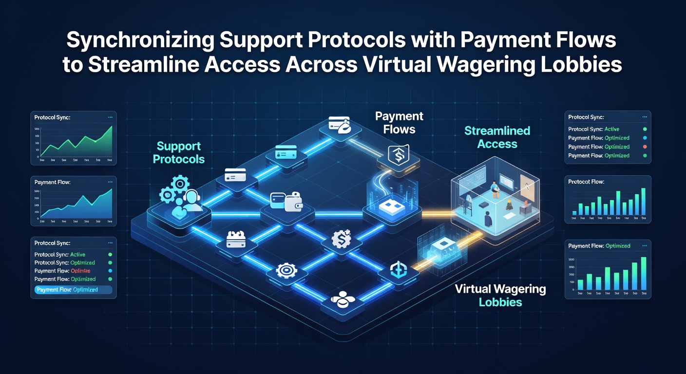 Illustration of integrated support and payment systems in virtual wagering lobbies