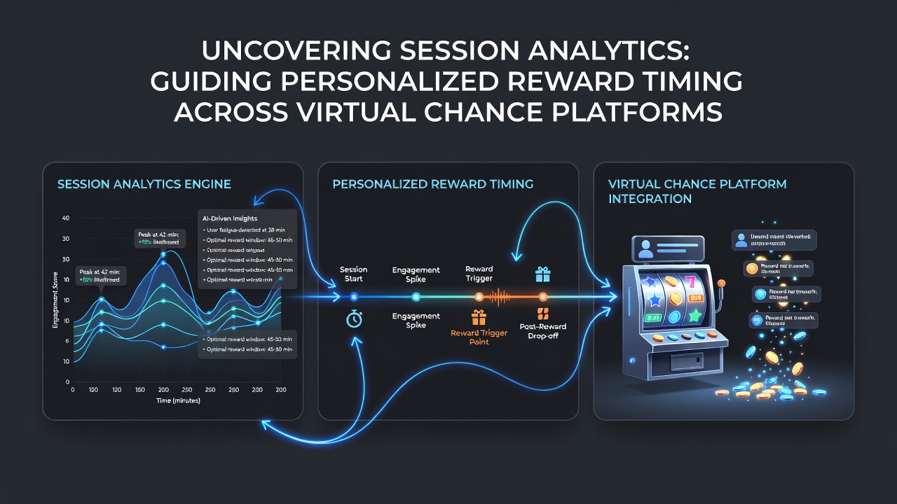 Analytics interface displaying personalized reward timing recommendations for virtual chance games